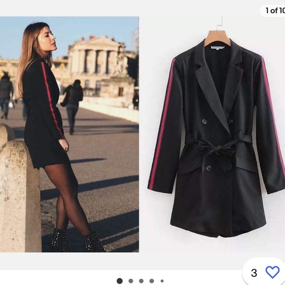 NWOT ZARA Bloggers Favorite Navy Jumpsuit